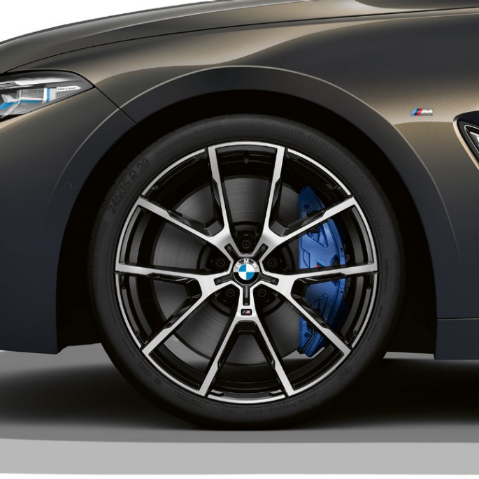 BMW M850i xDrive, Dravit Grey metallic, 20-инчови алуминиеви джанти с Y-образни спици 728 M. BMW M850i xDrive, Dravit Grey metallic, 20-инчови алуминиеви джанти с Y-образни спици 728 M.