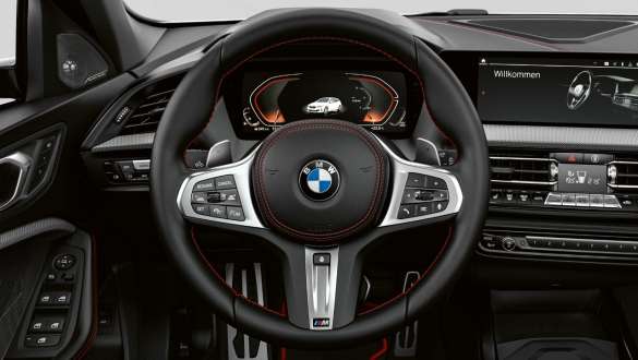 M кожен волан с контрастен шев BMW Серия 1 128ti F40 M кожен волан с контрастен шев