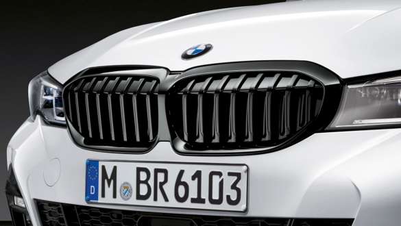 BMW Серия 3 Седан (G20), M Performance черна декоративна радиаторна решетка BMW Серия 3 Седан (G20), M Performance черна декоративна радиаторна решетка