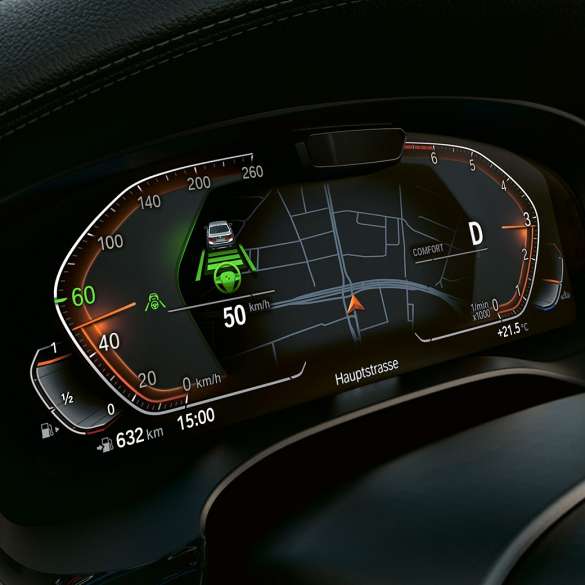 Информационен дисплей BMW Серия 5 Туринг G31 Информационен дисплей BMW Серия 5 Туринг G31 фейслифт 2020 Sophisto Grey снимка отблизо Интериор