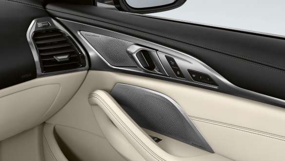 BMW M850i xDrive Dravitgrau metallic, озвучителна система Bowers & Wilkins Diamond Surround Sound BMW M850i xDrive Dravitgrau metallic, озвучителна система Bowers & Wilkins Diamond Surround Sound