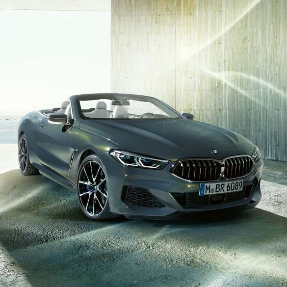 BMW M850i xDrive Dravit Grey metallic, три четвърти изглед отпред отляво BMW M850i xDrive Dravit Grey metallic, три четвърти изглед отпред отляво