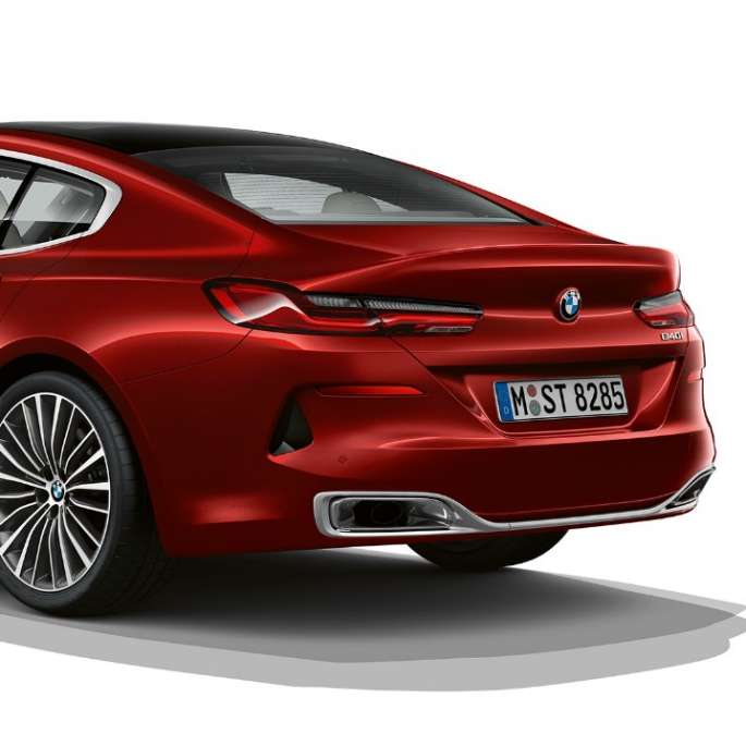 Базов модел, три четвърти снимка отзад BMW Серия 8 Гран Купе, базов модел, три четвърти снимка отзад