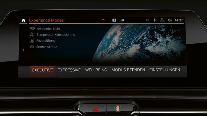 Режими на интериорно извивяване BMW Серия 8 Гран Купе, Режими на интериорно извивяване