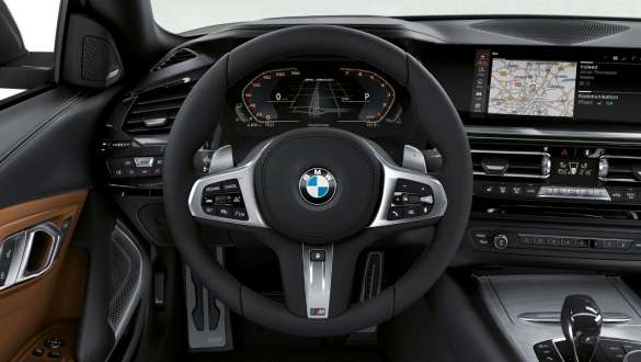 М кожен волан BMW Z4 M40i Роудстър G29 М кожен волан BMW Z4 M40i Роудстър G29 2019 кокпит