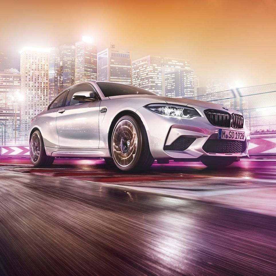 Дизайн отпред, BMW M2 Competition F87 Дизайн отпред, BMW M2 Competition F87 2018 Hockenheim Silver metallic, три четвърти изглед отпред