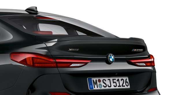 М заден спойлер BMW M235i xDrive Гран Купе М заден спойлер BMW M235i xDrive Гран Купе 2020 Black Sapphire metallic F44 изглед отзад