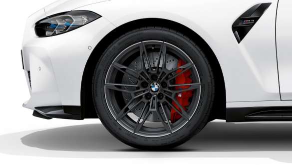 19/20-инчови М ковани джанти 825 М Orbit Grey matt BMW M3 Competition Седан G80 2020 BMW M3 Competition Седан G80 2020 19/20-инчови М ковани джанти 825 М Orbit Grey matt, снимка отблизо на джантата