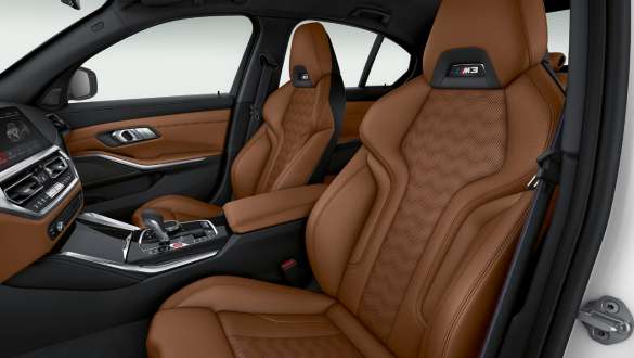М Спортни седалки BMW M3 Competition Седан G80 2020 BMW M3 Competition Седан G80 2020 М Спортни седалки интериор