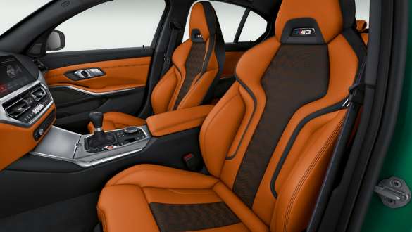 М Спортни седалки BMW M3 Седан G80 2020 BMW M3 Седан G80 2020 М Спортни седалки интериор