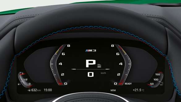 Специфично за М арматурно табло BMW M3 Седан G80 2020 BMW M3 Седан G80 2020 Специфично за М арматурно табло интериор