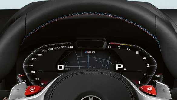 Специфично за М арматурно табло. Специфично за М арматурно табло на BMW M8 Competition Кабриолет.