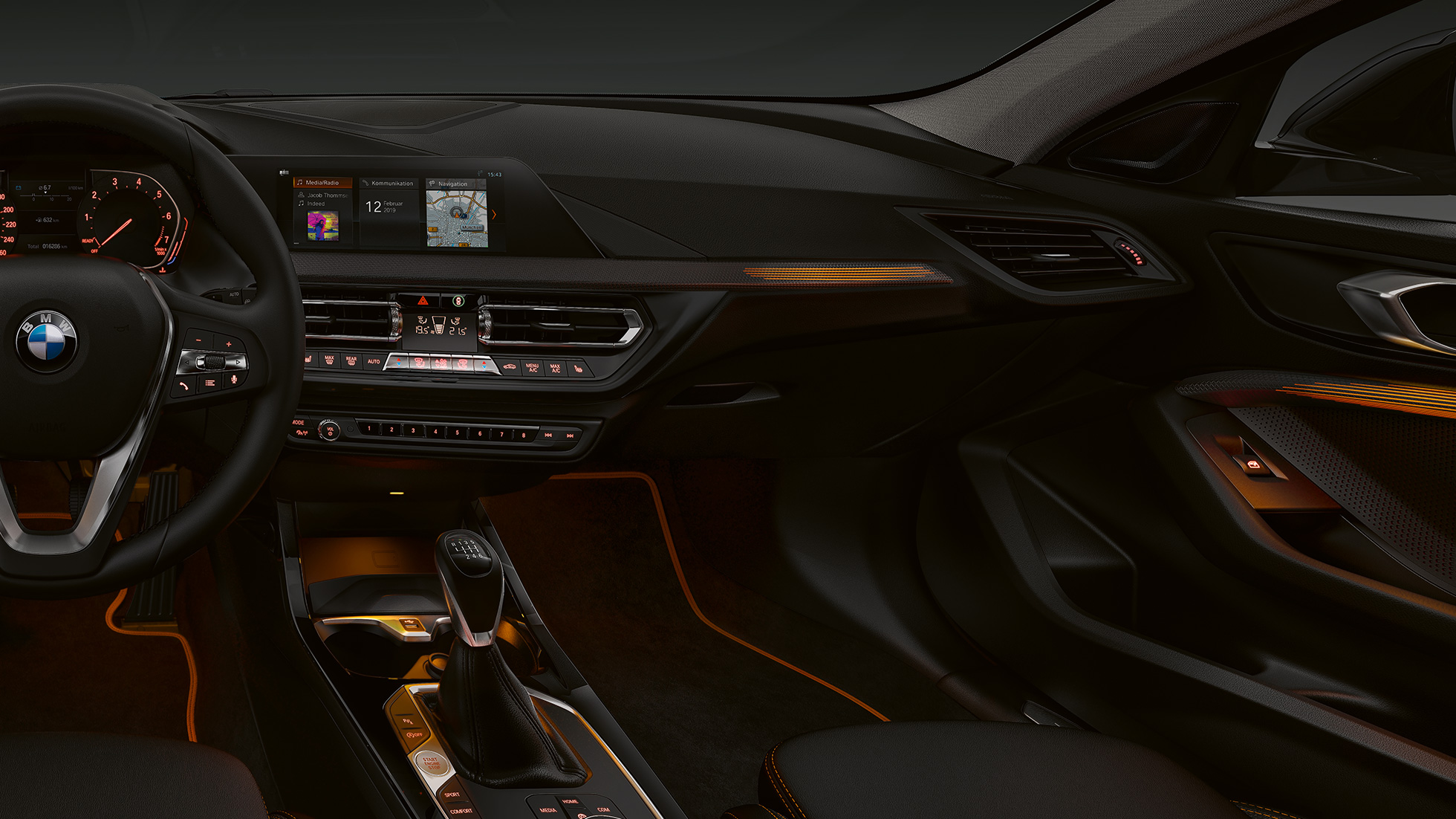Интериорни лайстни 'Illuminated Berlin'. BMW Серия 1 Модел Sport Line, интериорни лайстни 'Illuminated Berlin'.