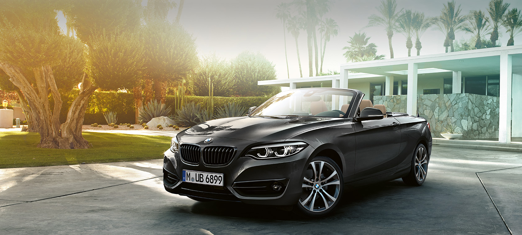 BMW Серия 2 Кабриолет, три четвърти снимка отпред BMW Серия 2 Кабриолет, три четвърти снимка отпред