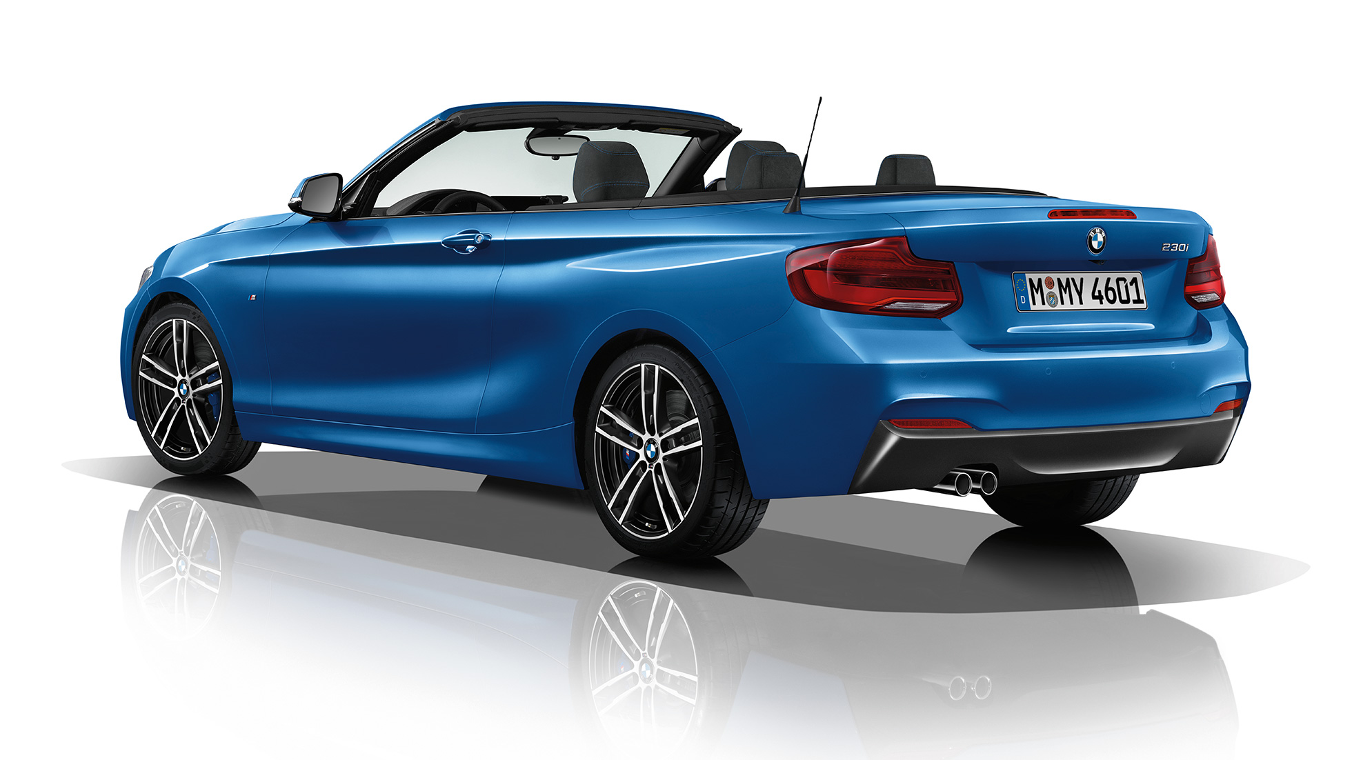 BMW Серия 2 Кабриолет, Модел М Спорт, три четвърти снимка отзад BMW Серия 2 Кабриолет, Модел М Спорт, три четвърти снимка отзад