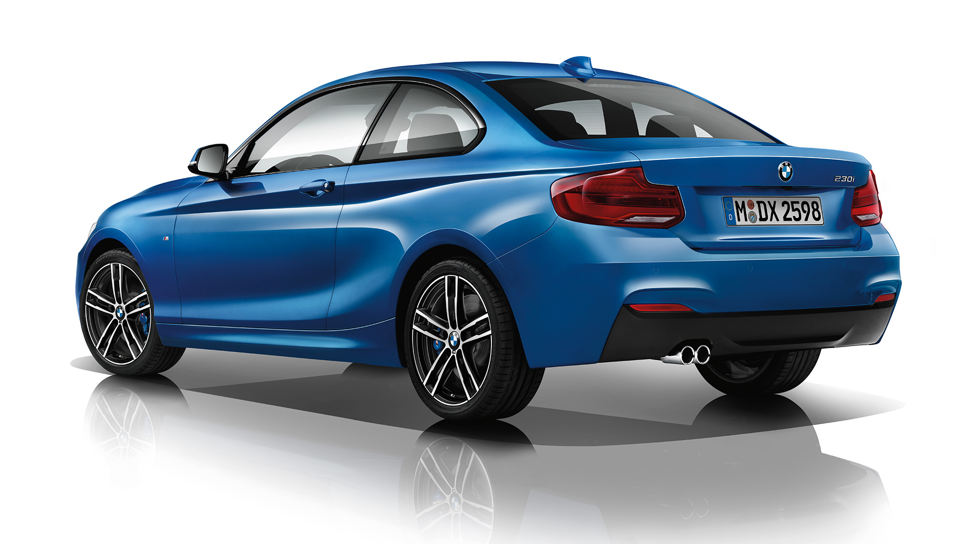 BMW Серия 2 Купе, Модел М Спорт, три четвърти снимка отзад BMW Серия 2 Купе, Модел М Спорт, три четвърти снимка отзад