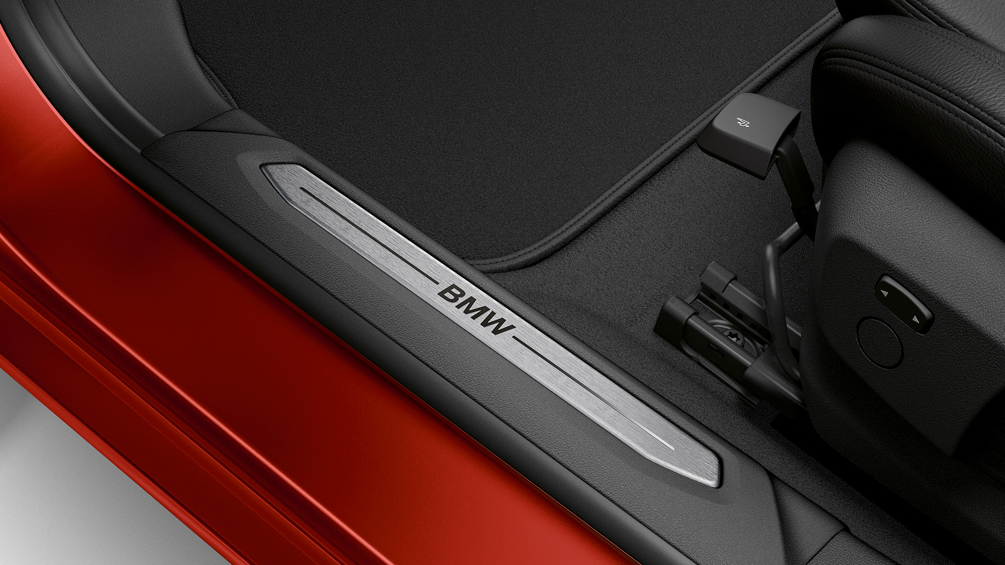Лайстни на праговете BMW Серия 2 Гран Купе Модел Sport Line Лайстни на праговете BMW Серия 2 Гран Купе Модел Sport Line Melbourne Red F44, интериор