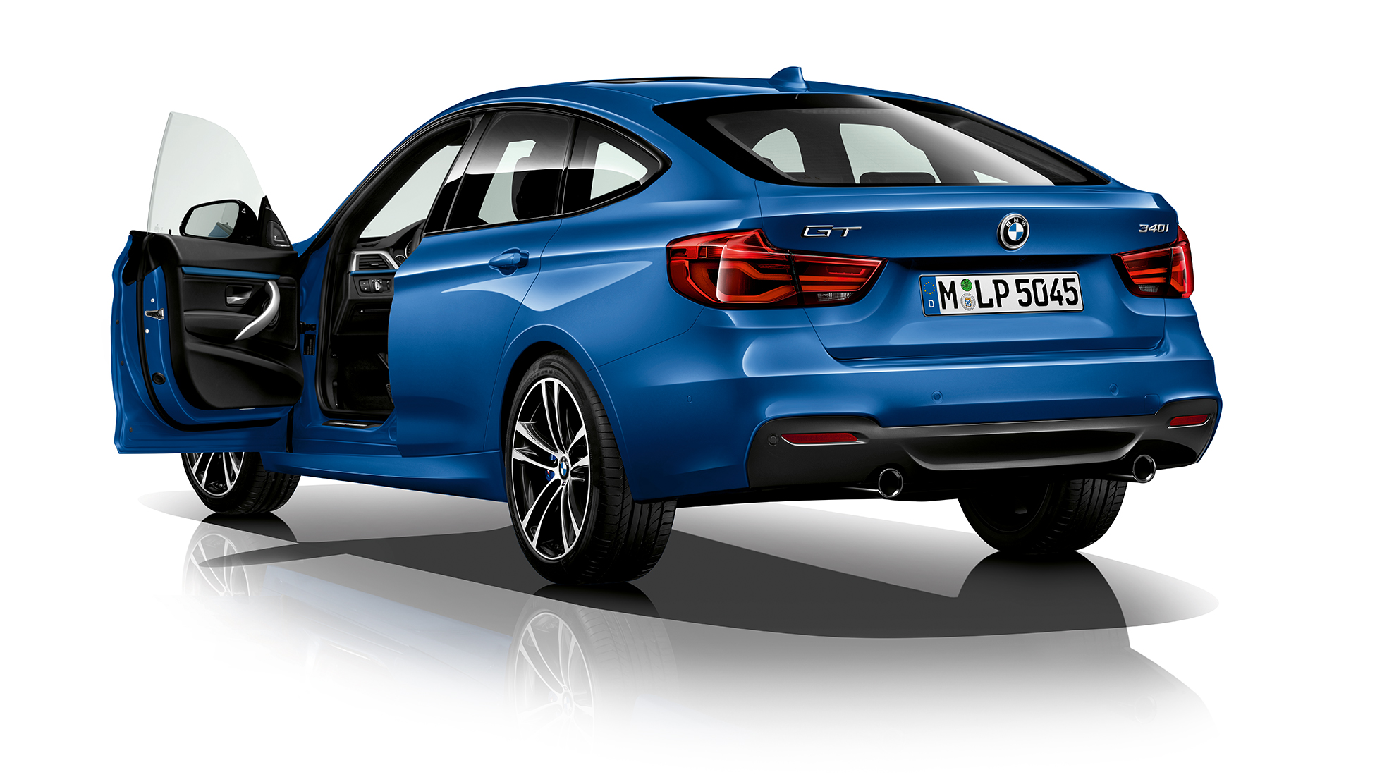 BMW Серия 3 Гран Туризмо, Модел M Sport, три четвърти снимка отзад BMW Серия 3 Гран Туризмо, Модел M Sport, три четвърти снимка отзад
