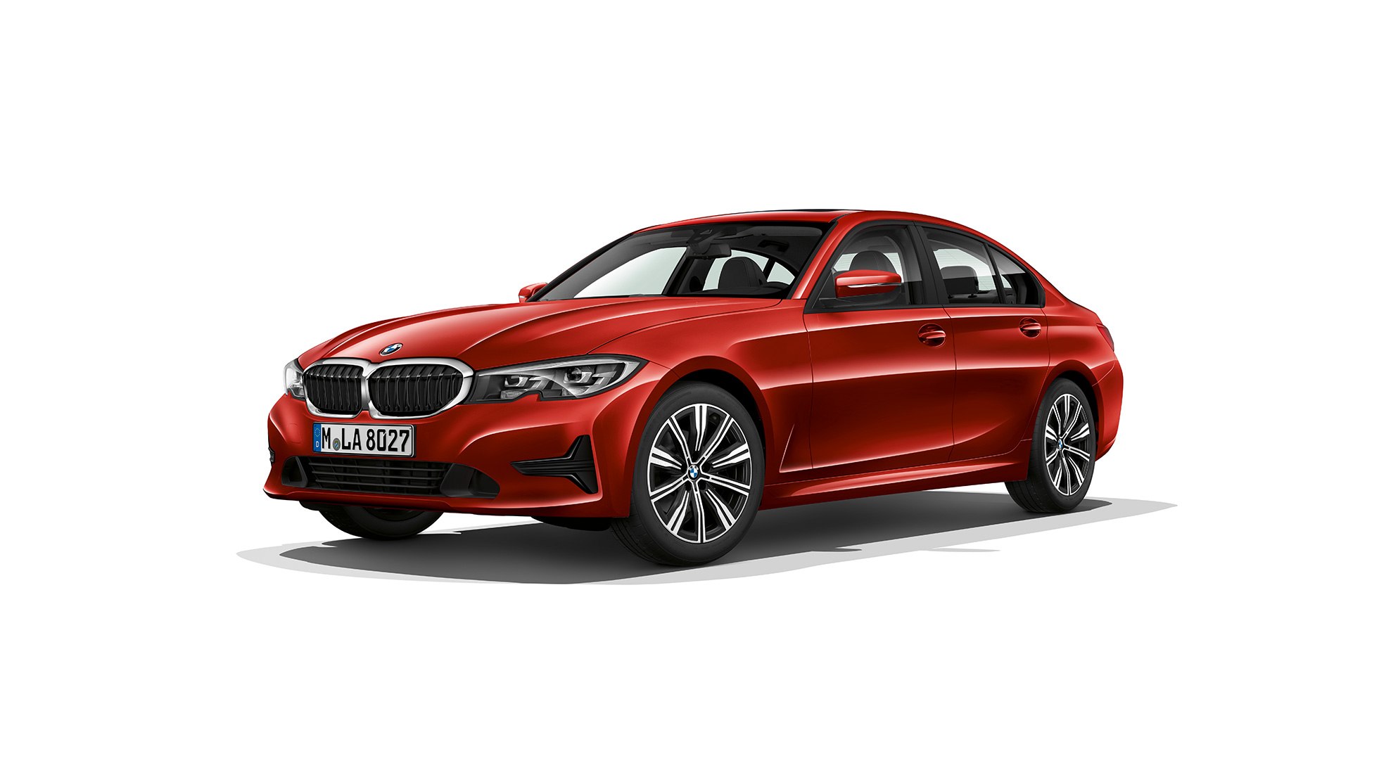 BMW Серия 3 Седан, Модел Advantage. Странична снимка в покой на BMW Серия 3 Седан като Модел Advantage.