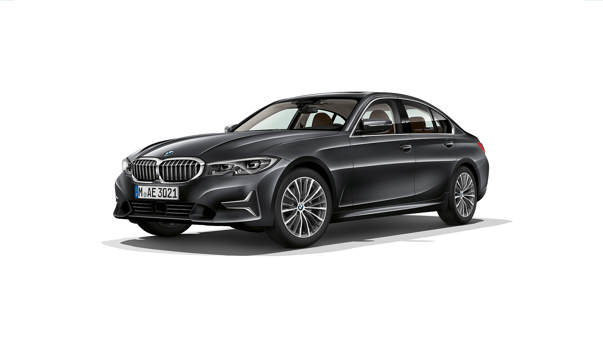 BMW Серия 3 Седан, Модел Luxury Line. Странична снимка в покой на BMW Серия 3 Седан като Модел Luxury Line.