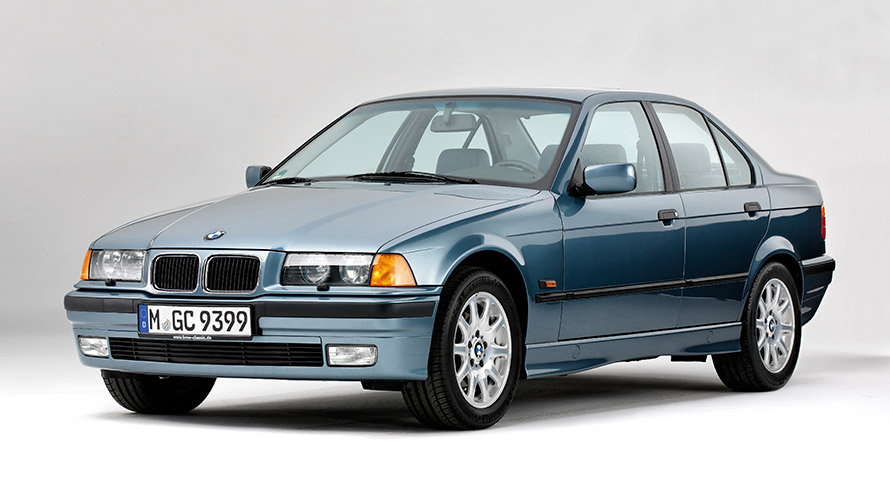 BMW Серия 3 Седан E36 трето поколение три четвърти изглед отпред BMW Серия 3 модели BMW Серия 3 Седан E36 трето поколение три четвърти изглед отпред