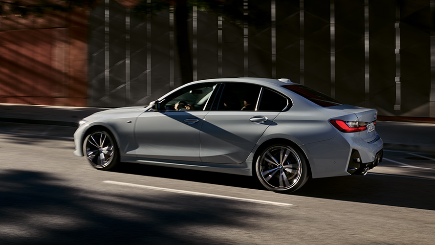 BMW Серия 3 Седан G20 седмо поколение три четвърти изглед отстрани BMW Серия 3 модели BMW Серия 3 Седан G20 седмо поколение три четвърти изглед отстрани
