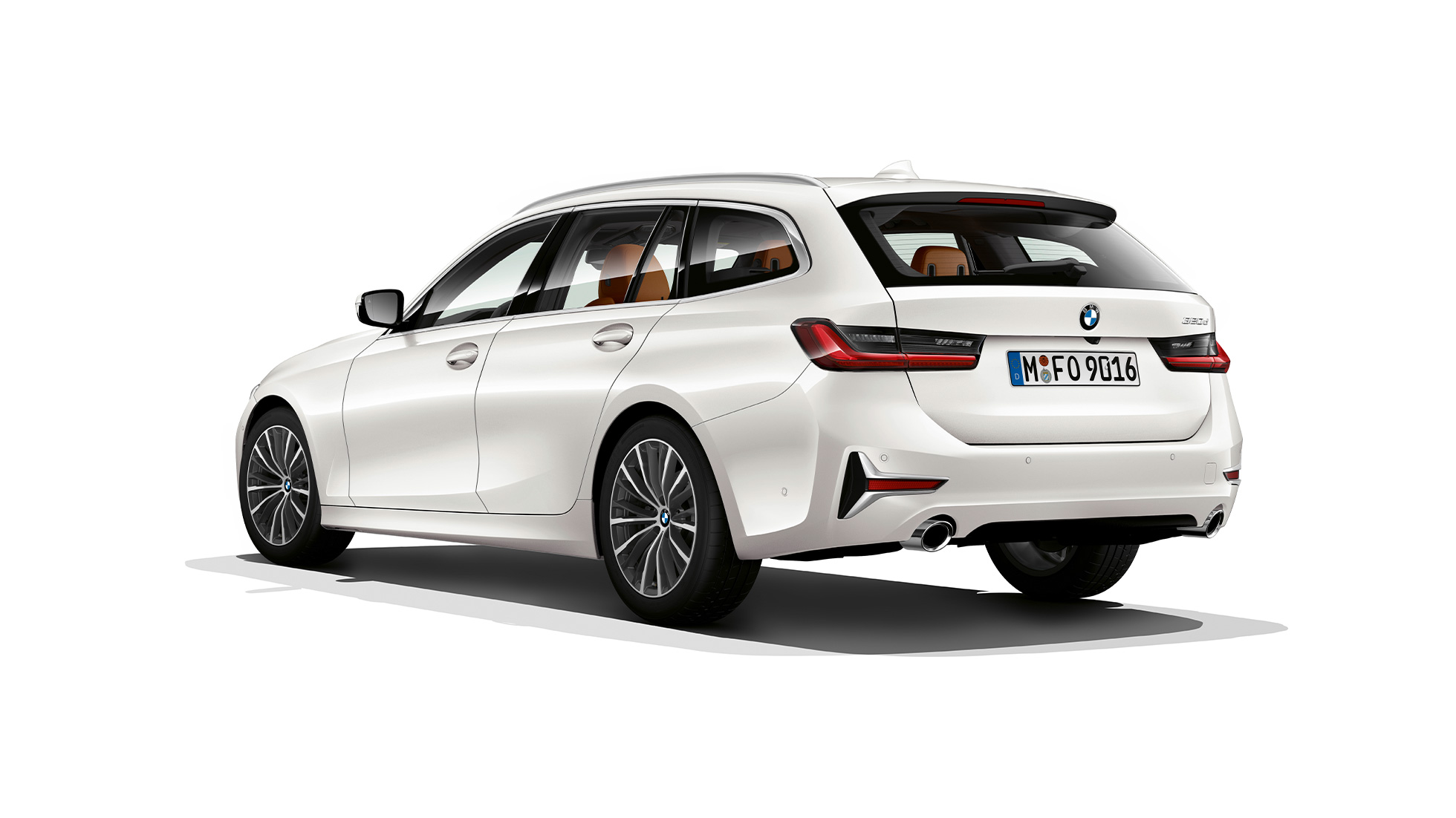 Модел Luxury Line, три четвърти снимка отзад BMW Серия 3 Туринг, Модел Luxury Line, три четвърти снимка отзад