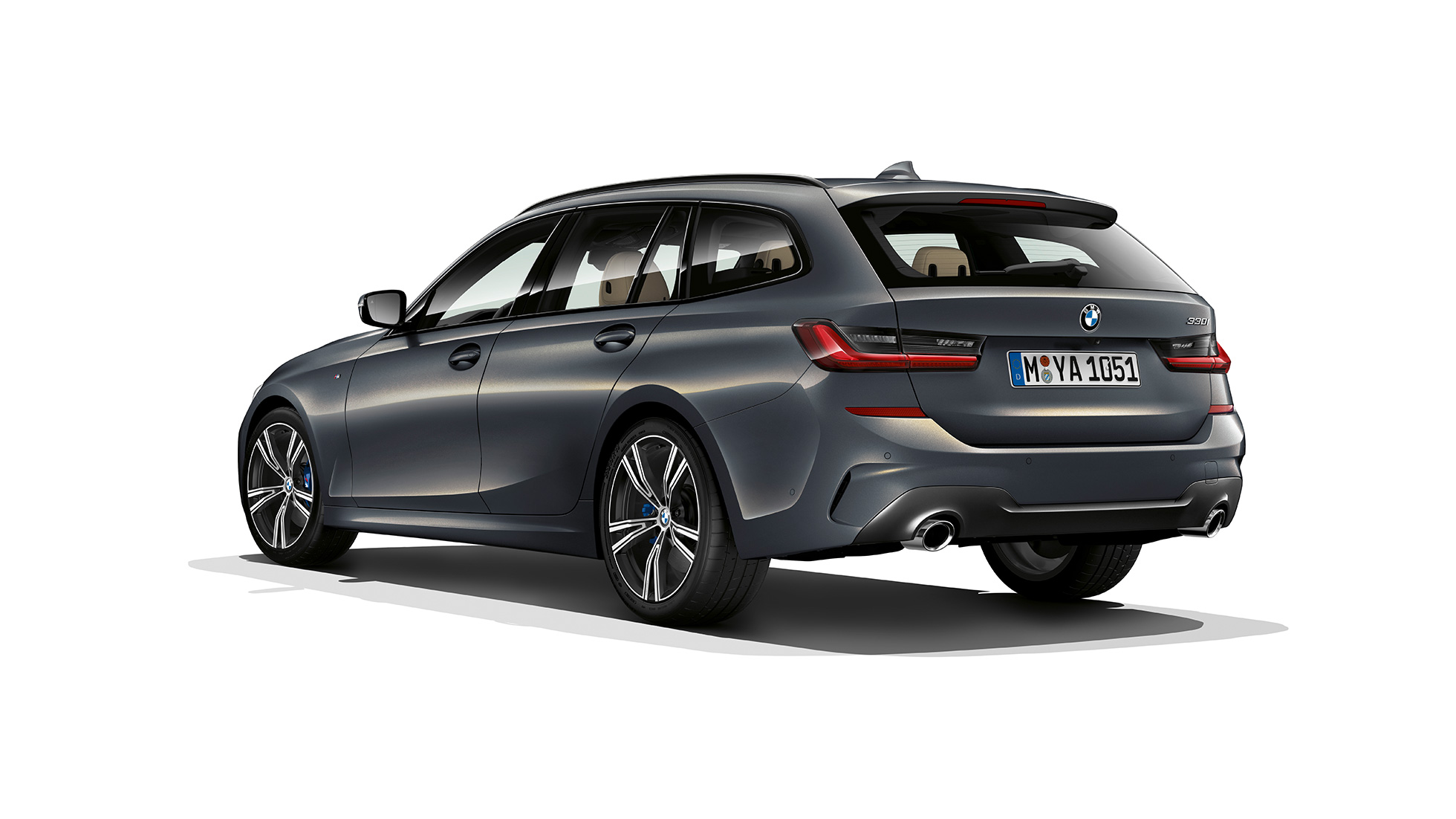 Модел M Sport, три четвърти снимка отзад BMW Серия 3 Туринг, Модел M Sport, три четвърти снимка отзад
