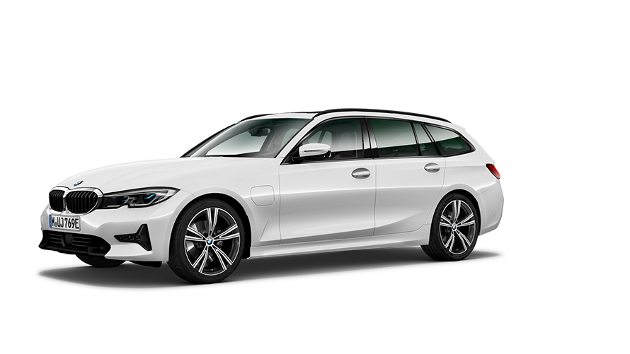 BMW Серия 3 BMW Серия 3 Туринг Plug-in хибрид G21 три четвърти изглед отстрани BMW Серия 3 BMW Серия 3 Туринг Plug-in хибрид G21 три четвърти изглед отстрани