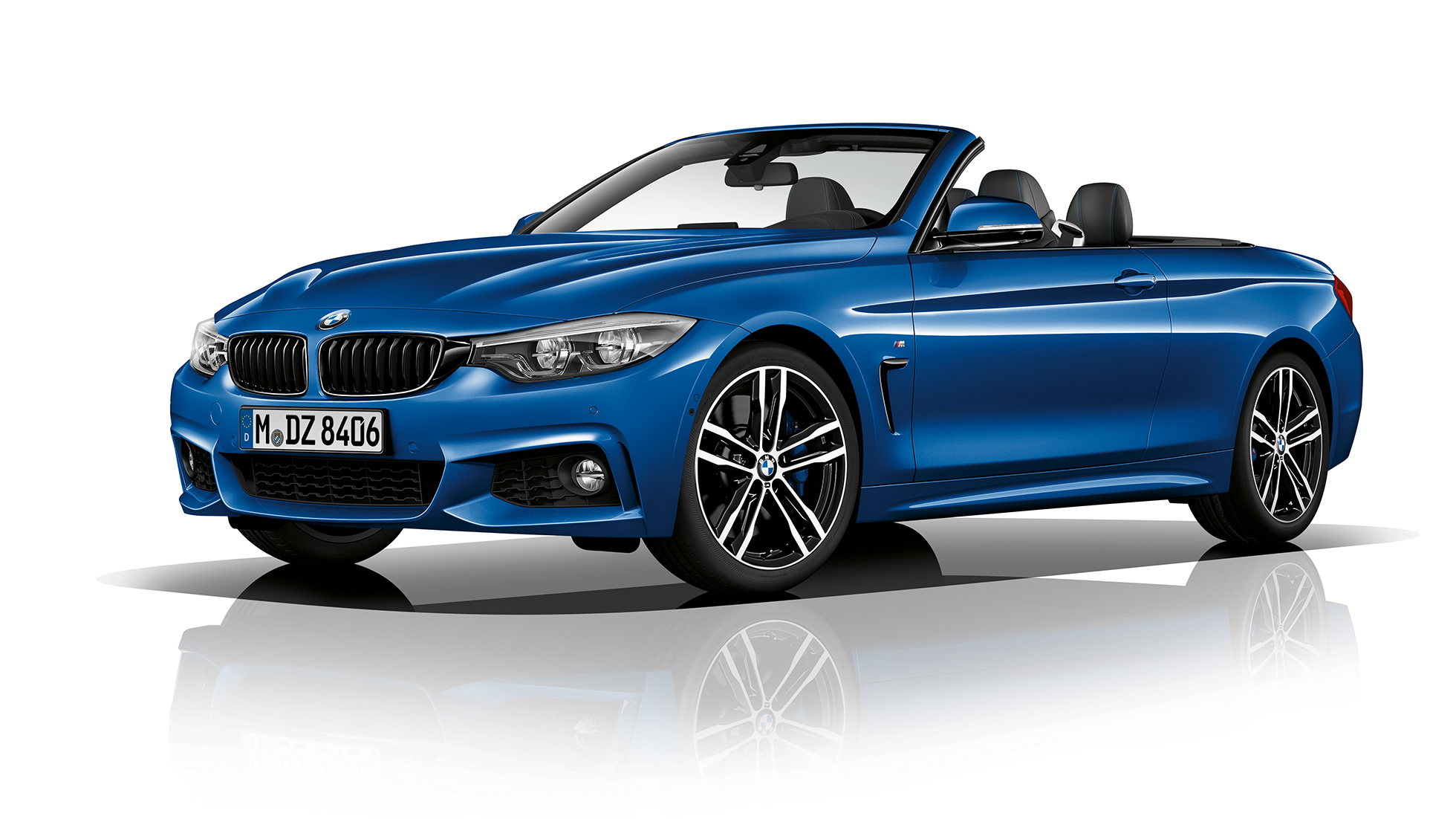BMW Серия 4 Кабриолет, Модел M Sport, три четвърти снимка отпред BMW Серия 4 Кабриолет, Модел M Sport, три четвърти снимка отпред