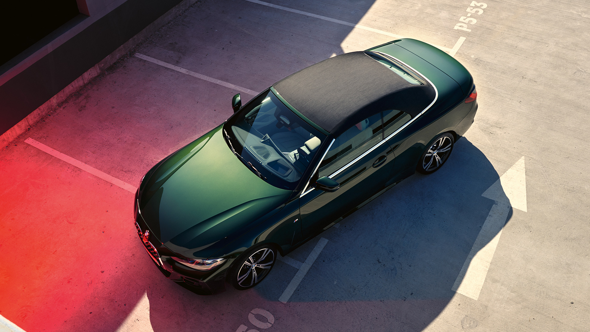 Перспектива птичи поглед текстилен гюрук BMW Серия 4 Кабриолет G23 2020 BMW Серия 4 Кабриолет G23 2020 Sanremo Green metallic перспектива птичи поглед текстилен гюрук