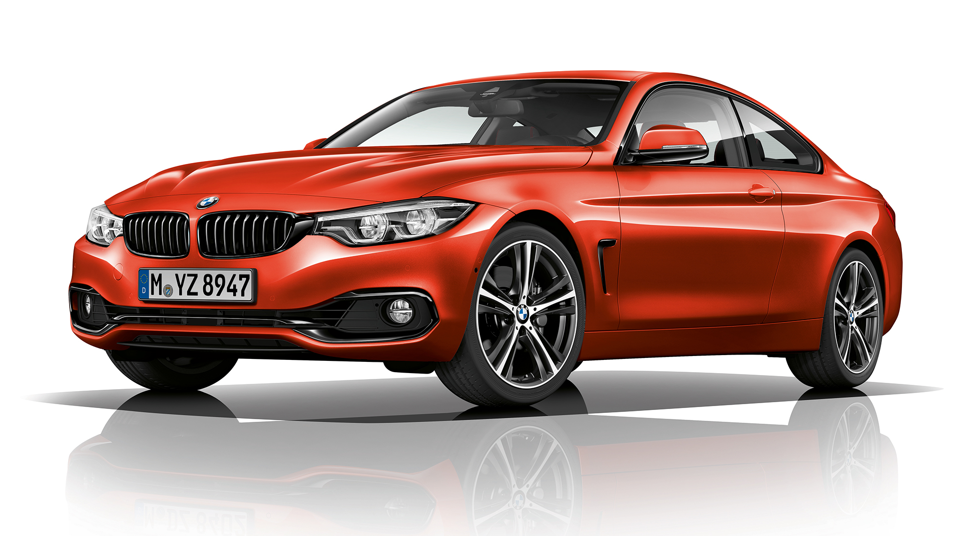 BMW Серия 4 Купе, Модел Sport Line, три четвърти снимка отпред BMW Серия 4 Купе, Модел Sport Line, три четвърти снимка отпред