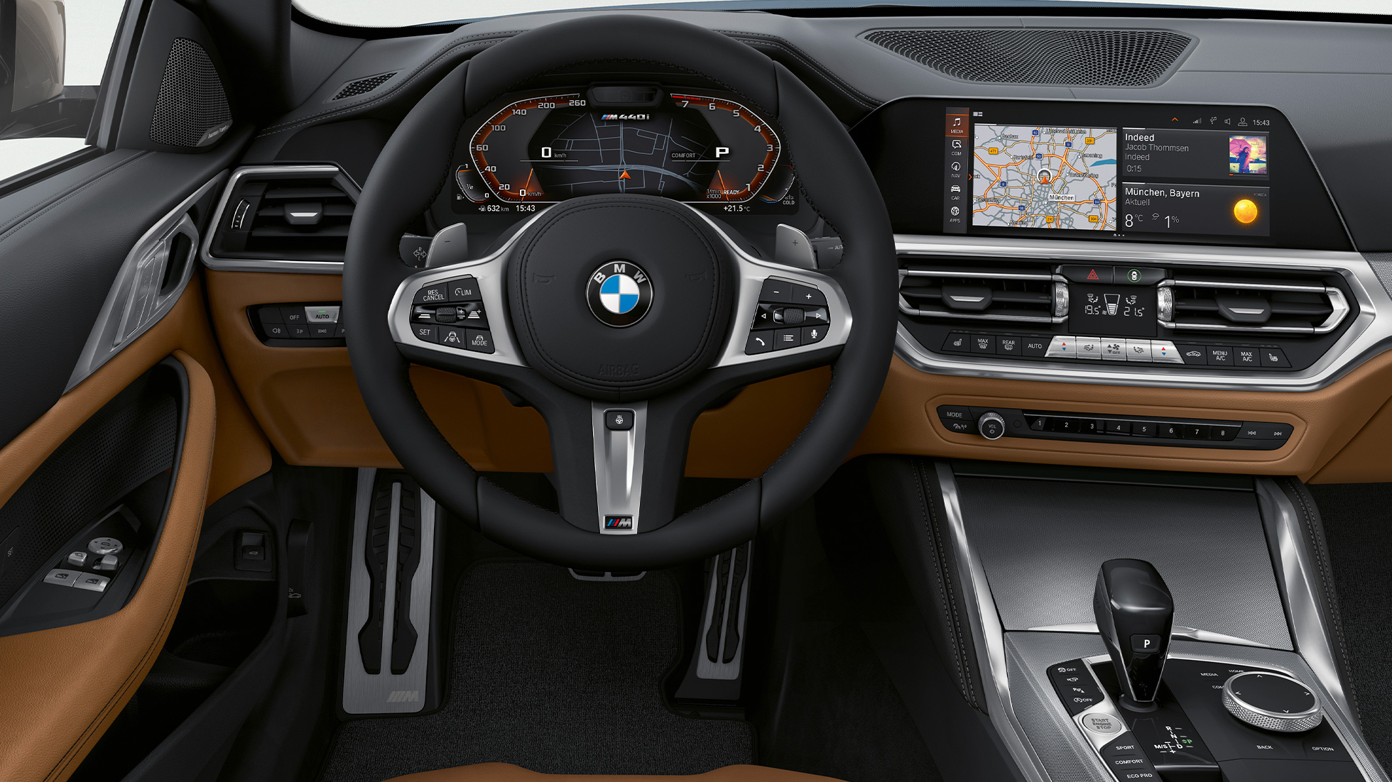 Кокпит BMW Серия 4 Купе G22 2020 BMW Серия 4 Купе G22 2020 интериор кокпит