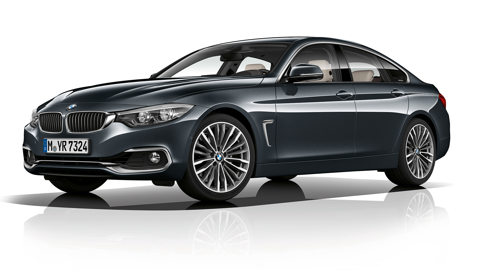 BMW Серия 4 Гран Купе, Модел Luxury Line, три четвърти снимка отпред BMW Серия 4 Гран Купе, Модел Luxury Line, три четвърти снимка отпред