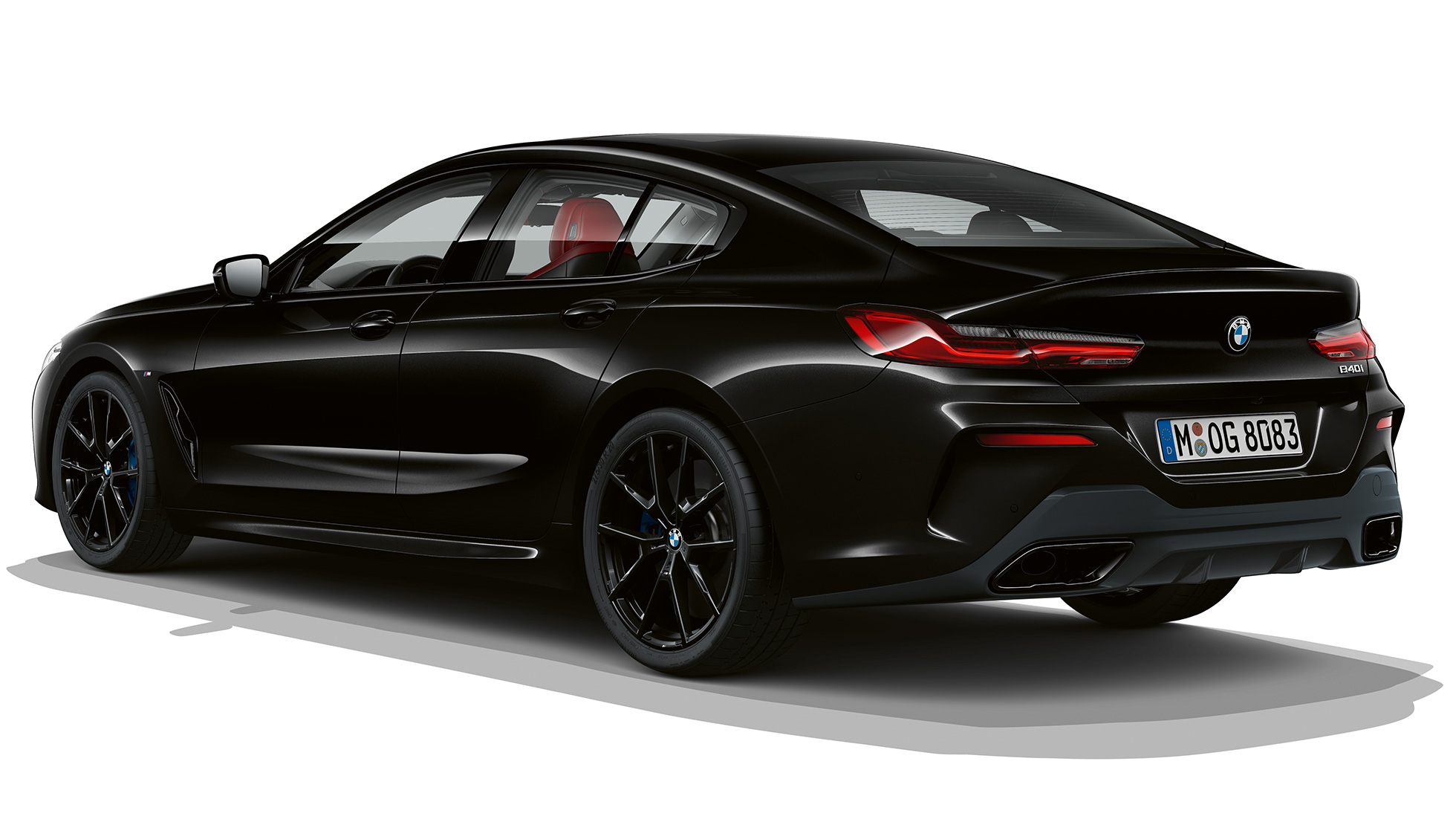 М Спортен пакет, три четвърти снимка отзад BMW Серия 8 Гран Купе, М Спортен пакет, три четвърти снимка отзад