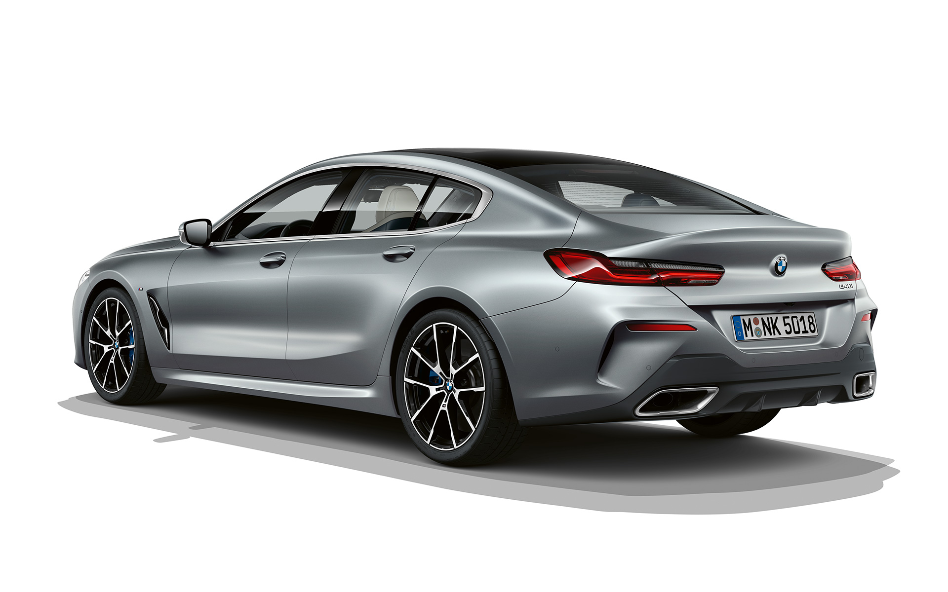 Frozen Temptation, три четвърти изглед отзад BMW Серия 8 Гран Купе, Frozen Temptation, три четвърти изглед отзад
