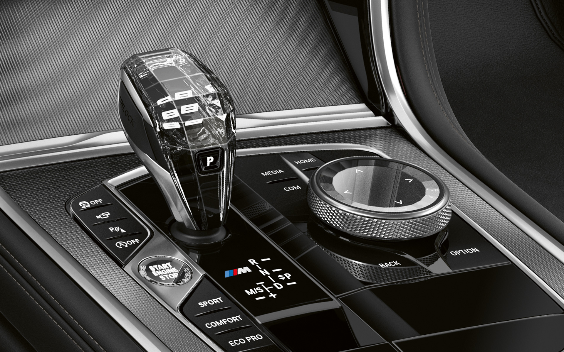 Pure Contrast, кокпит BMW Серия 8 Гран Купе, Pure Contrast, кокпит