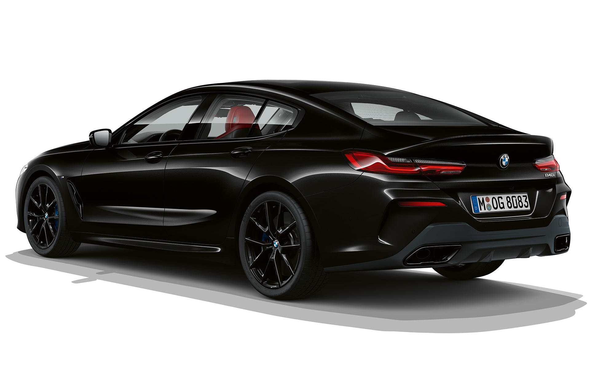 Dark Seduction, три четвърти изглед отзад BMW Серия 8 Гран Купе, Dark Seduction, три четвърти изглед отзад