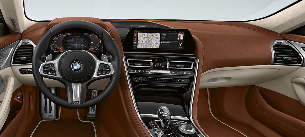 BMW Individual, кокпит BMW Серия 8 Гран Купе, BMW Individual, кокпит