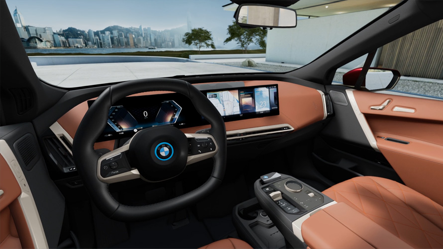 BMW iX i20 2021 електрически SUV интериор BMW iX i20 2021 електрически SUV интериор