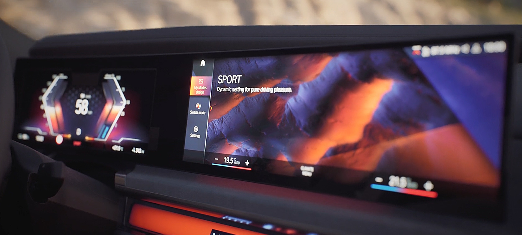 BMW i7 G70 My Modes видео BMW i7 G70 Интериор My Modes във видео
