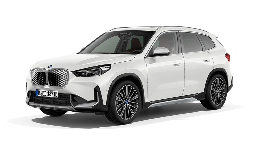 BMW Серия X BMW iX1 U11 изглед отстрани три четвърти BMW Серия X BMW iX1 U11 изглед отстрани три четвърти