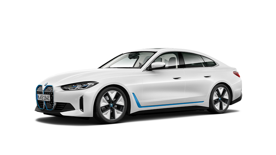 BMW i модели BMW i4 G26 три четвърти изглед отстрани BMW i модели BMW i4 G26 три четвърти изглед отстрани