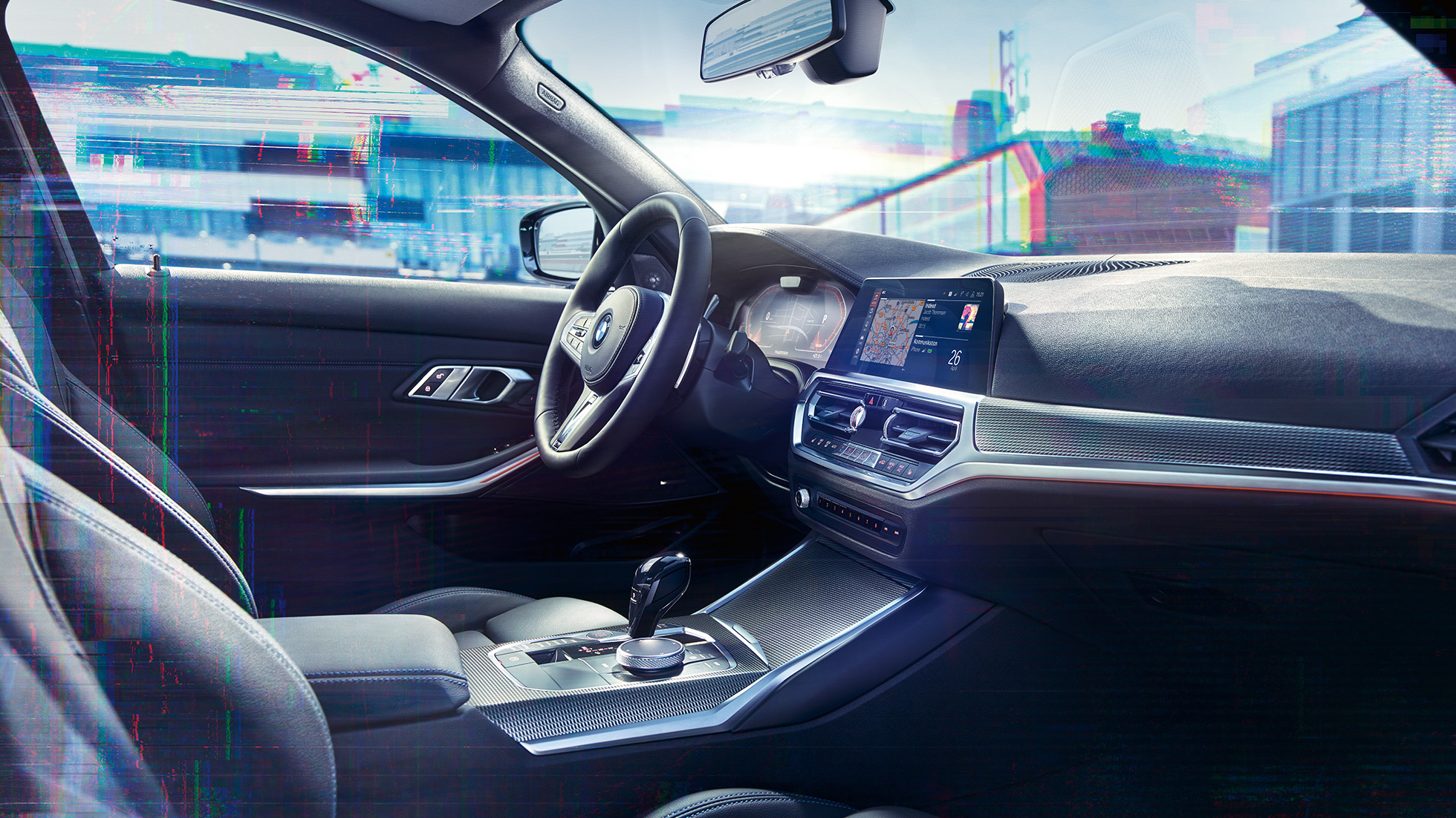 Интериор BMW M340i xDrive Седан BMW M340i xDrive Седан G20 Sapphire Black metallic интериор