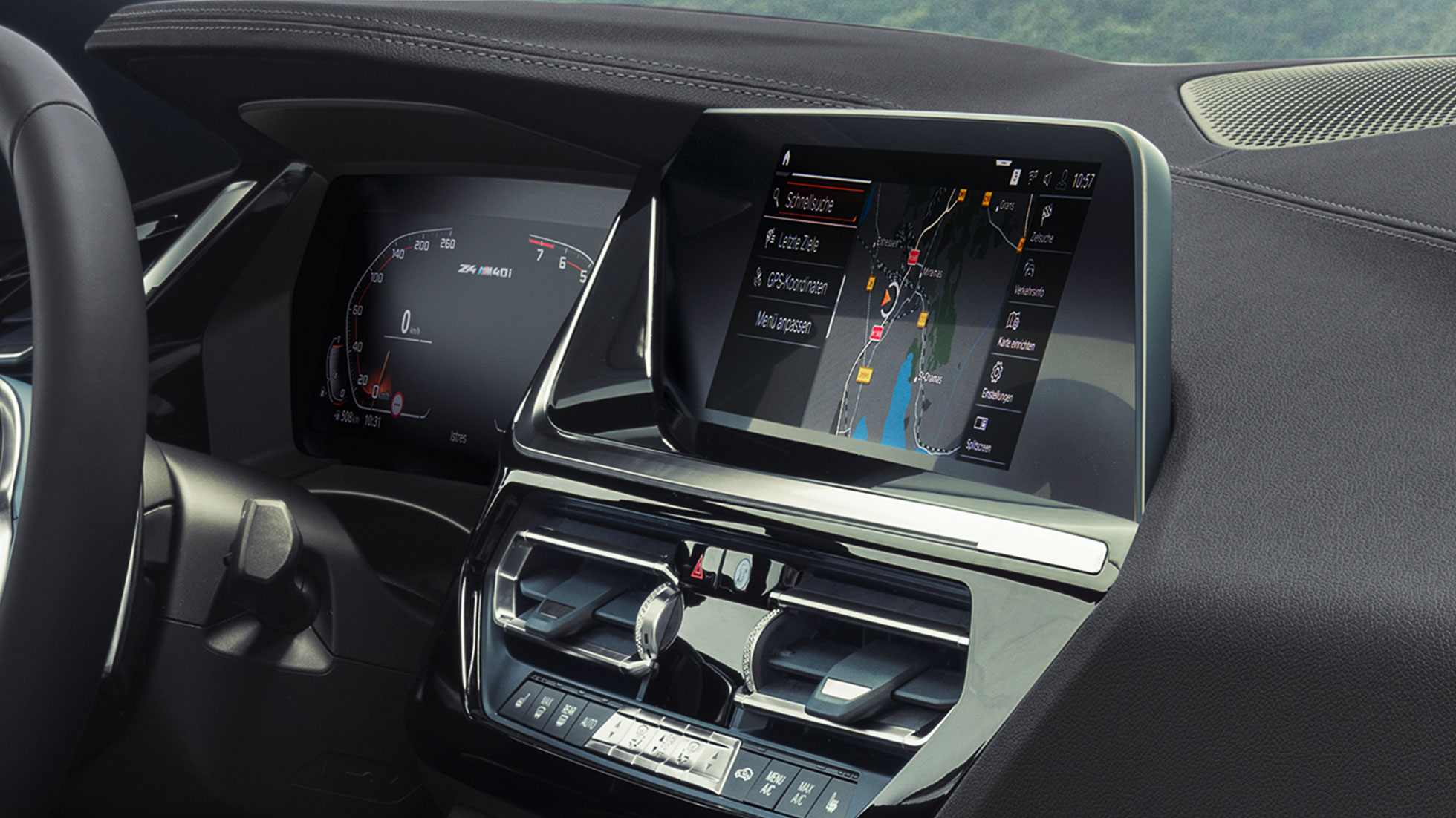 BMW Intelligent Personal Assistant BMW Z4 M40i G29 BMW Intelligent Personal Assistant BMW Z4 Roadster M40i G29 2019 контролен дисплей