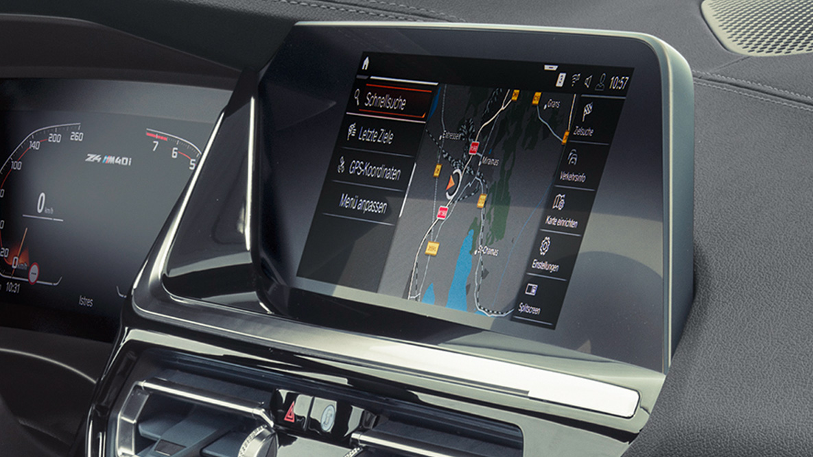 BMW Intelligent Personal Assistant BMW Z4 M40i Роудстър G29 BMW Intelligent Personal Assistant BMW Z4 M40i Роудстър G29 2019 контролен дисплей