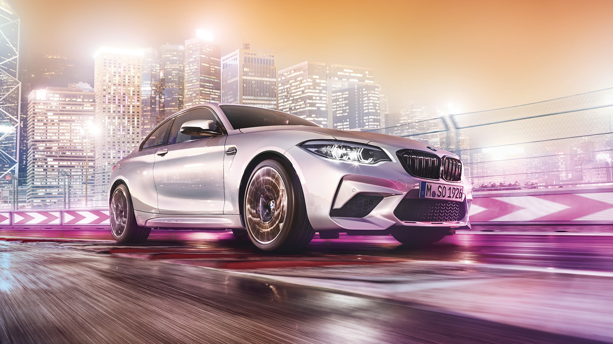 Дизайн отпред, BMW M2 Competition F87 Дизайн отпред, BMW M2 Competition F87 2018 Hockenheim Silver metallic, три четвърти изглед отпред