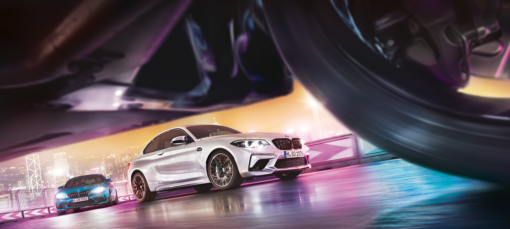 Технически данни BMW M2 Competition Технически данни на BMW M2 Competition F87 2018 Hockenheim Silver metallic 2020 BMW Individual изглед отстрани