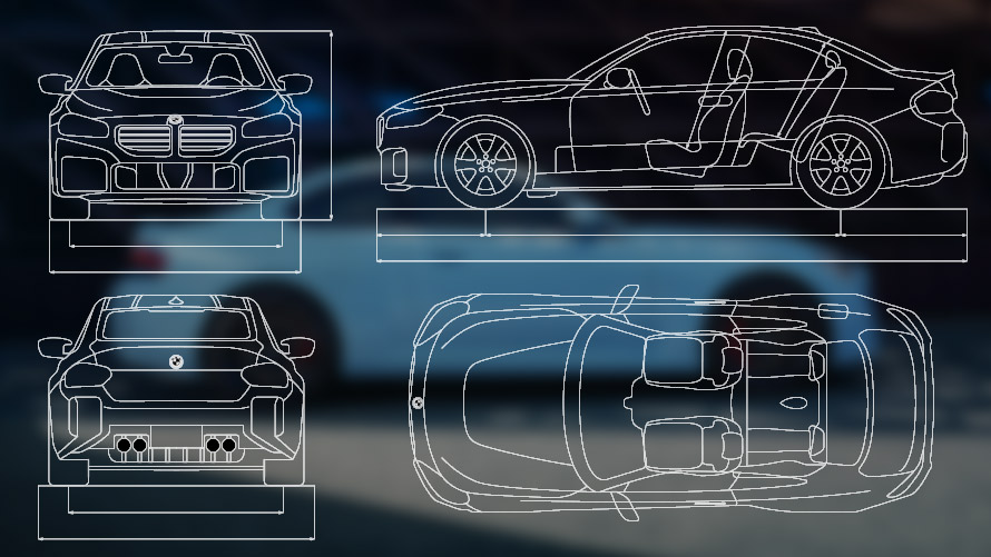 BMW М2 Автомобили G87 G42 екстериор мотив Екстериор мотив BMW М2 Автомобили G87 G42