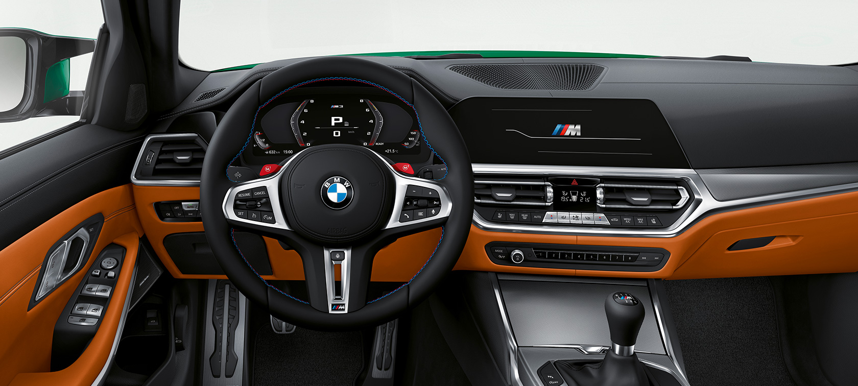 BMW M3 Седан G80 2020 кокпит BMW M3 Седан G80 2020 М кокпит интериор